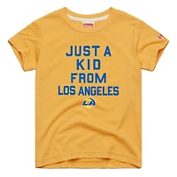 Youth Homage  Gold Los Angeles Rams Just a Kid Tri-Blend T-Shirt