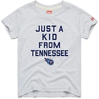 Youth Homage  White Tennessee Titans Just a Kid Tri-Blend T-Shirt