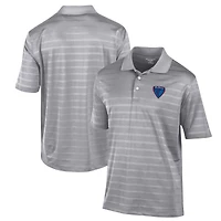 Men's Champion Gray DePaul Blue Demons Textured Solid Polo