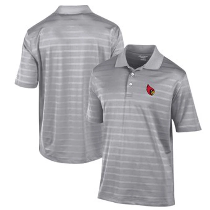 Men's Champion Gray Catholic University Cardinals Textured Solid Polo