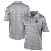 Men's Champion Gray Cornell Big Red Textured Solid Polo