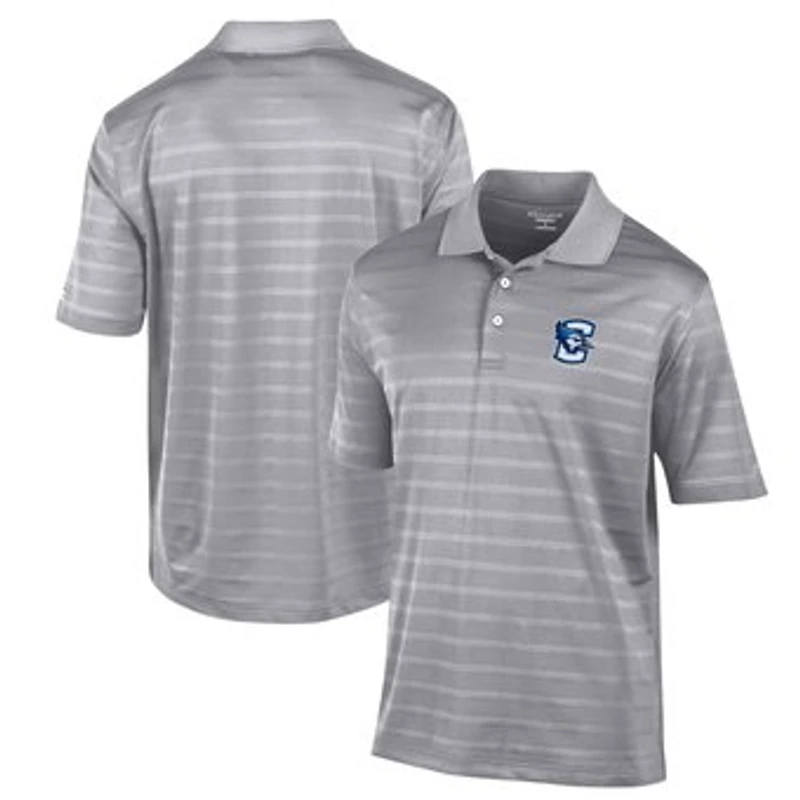 Men's Champion Gray Creighton Bluejays Textured Solid Polo
