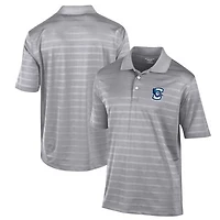 Men's Champion Gray Creighton Bluejays Textured Solid Polo