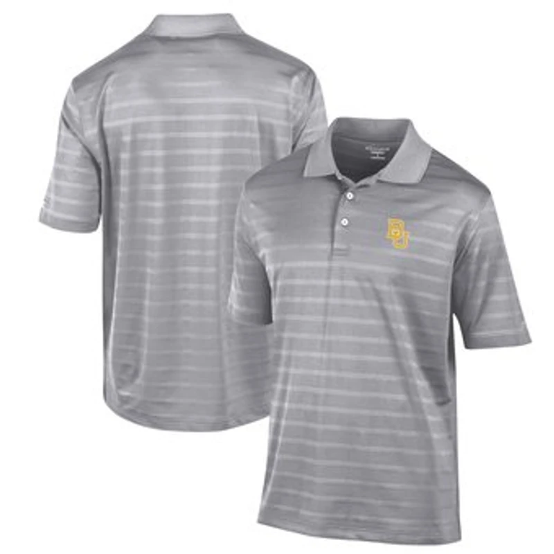 Men's Champion Gray Baylor Bears Textured Solid Polo