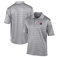 Men's Champion Gray Miami University RedHawks Textured Solid Polo