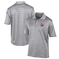 Men's Champion Gray Marist Red Foxes Textured Solid Polo