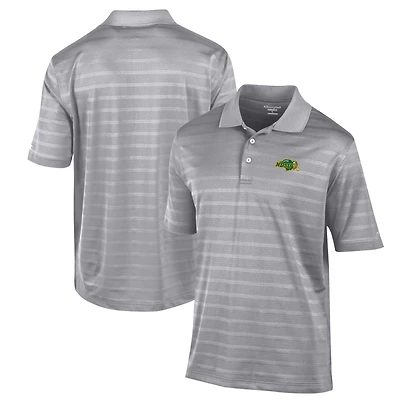 Men's Champion Gray NDSU Bison Textured Solid Polo