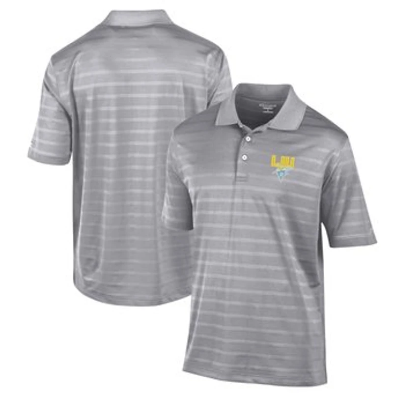 Men's Champion Gray LIU Sharks Textured Solid Polo