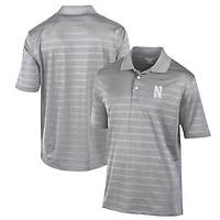 Men's Champion Gray Northwestern Wildcats Textured Solid Polo