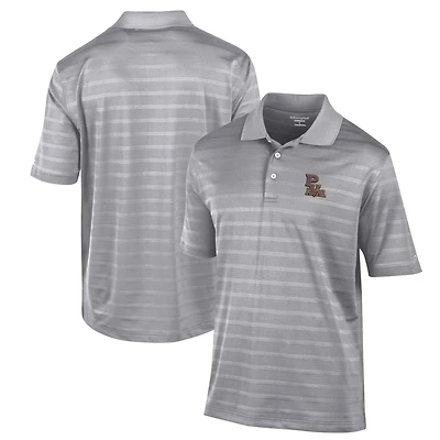 Men's Champion Gray Prairie View A&M Panthers Textured Solid Polo