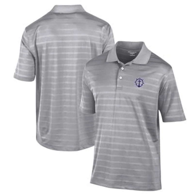 Men's Champion Gray Portland Pilots Textured Solid Polo