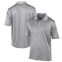 Men's Champion Gray RWU Hawks Textured Solid Polo