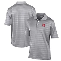 Men's Champion Gray Rutgers Scarlet Knights Textured Solid Polo