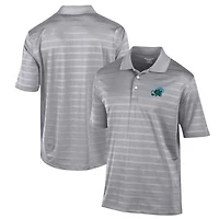 Men's Champion Gray Tulane Green Wave Textured Solid Polo