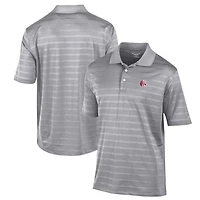 Men's Champion Gray Trinity Tigers Textured Solid Polo