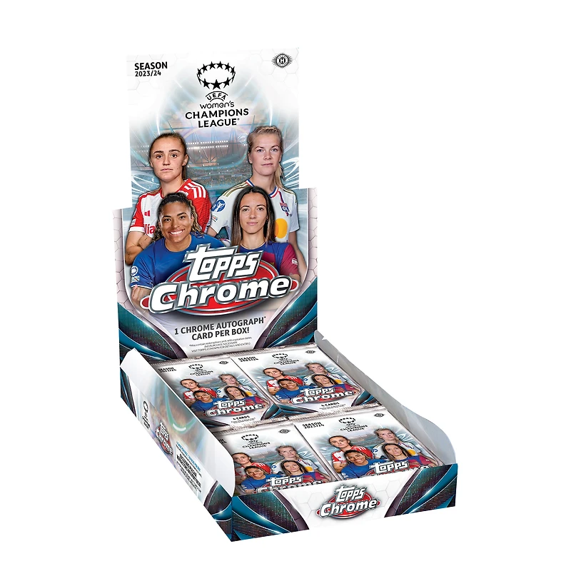 2023/24 Topps Chrome Women's UEFA Champions League Factory Sealed Hobby Box