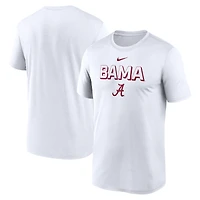 Men's Nike White Alabama Crimson Tide 2025 Sideline Legend Dri-FIT T-Shirt