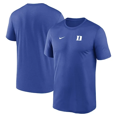 Men's Nike Royal Duke Blue Devils 2025 Sideline Small Logo Legend Dri-FIT T-Shirt