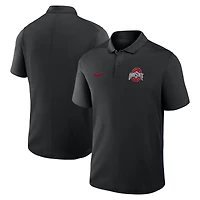 Men's Nike Black Ohio State Buckeyes Primetime Victory Primary Logo Performance Polo