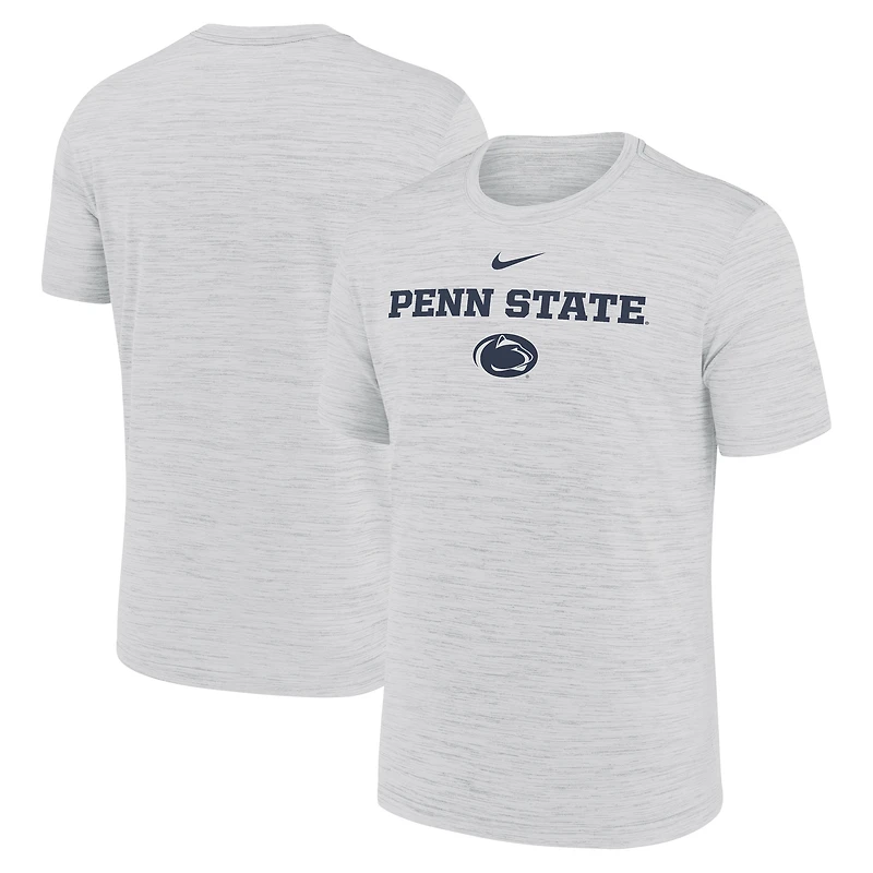 Men's Nike Ash Penn State Nittany Lions 2025 Sideline Velocity Dri-FIT T-Shirt