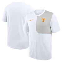 Men's Nike White Tennessee Volunteers 2025 Sideline UV Dri-FIT Coach Shirt