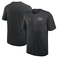 Men's Jordan Brand Black Florida Gators 2025 Sideline UV Dri-FIT Coach Shirt