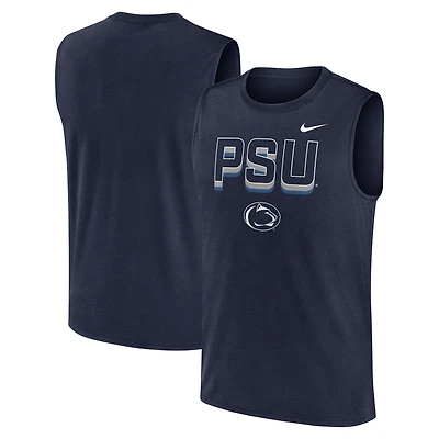 Men's Nike Navy Penn State Nittany Lions Primetime Tricode Legend Dri-FIT Tank Top