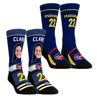 Youth Rock Em Socks Caitlin Clark Indiana Fever Pro-Player Two-Pack Crew Socks Set