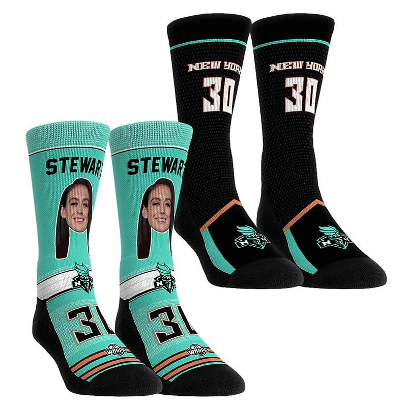 Youth Rock Em Socks Breanna Stewart New York Liberty Pro-Player Two-Pack Crew Socks Set