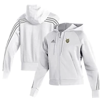 Women's adidas  White UC Irvine Anteaters Fashion Full-Zip Hoodie