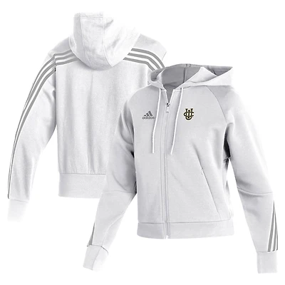 Women's adidas  White UC Irvine Anteaters Fashion Full-Zip Hoodie