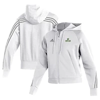 Women's adidas  White Saint Leo University Lions Fashion Full-Zip Hoodie