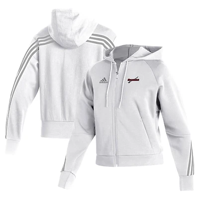 Women's adidas  White Nicholls State Colonels Fashion Full-Zip Hoodie