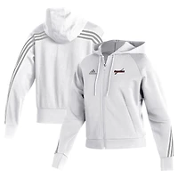 Women's adidas  White Nicholls State Colonels Fashion Full-Zip Hoodie