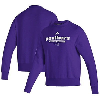 Women's adidas Purple High Point Panthers Vintage Pullover Sweatshirt