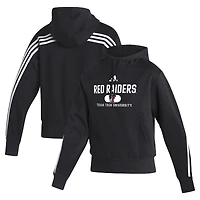 Women's adidas  Black Texas Tech Red Raiders Fashion Pullover Hoodie