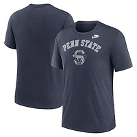Men's Nike Heather Navy Penn State Nittany Lions Legacy Arch Tri-Blend T-Shirt