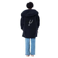Unisex The Best Lounger in the World By Jill Martin Navy San Antonio Spurs Oversized Open-Front Hoodie Sweater