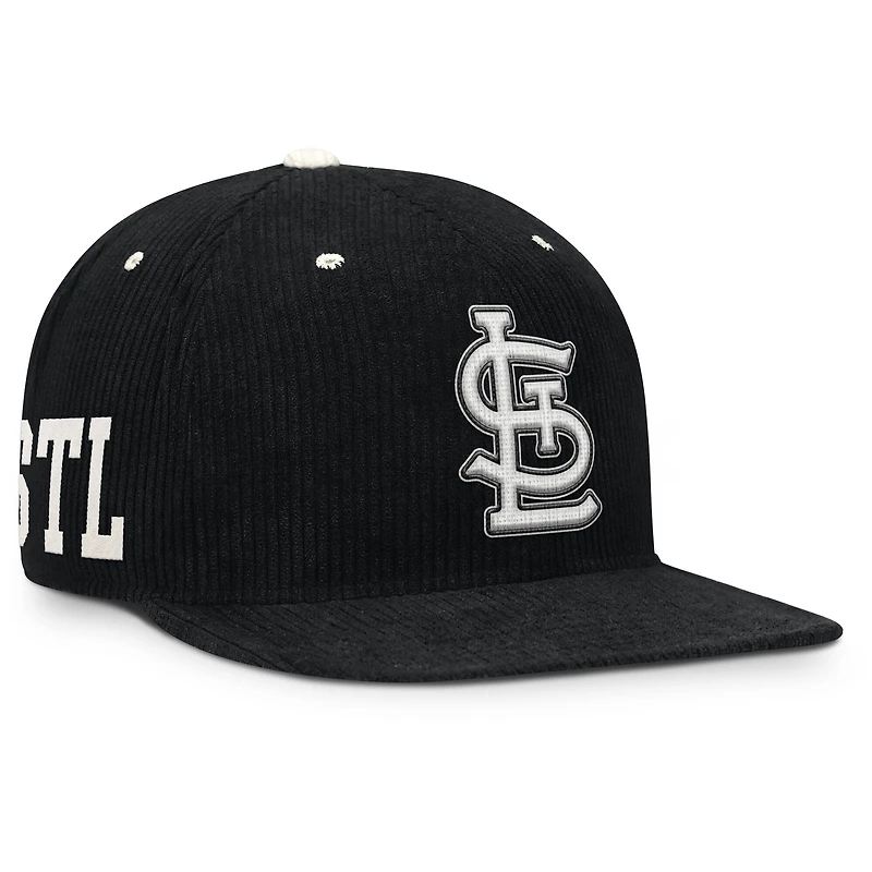Men's Nike Black St. Louis Cardinals Pro Corduroy Structured Snapback Hat