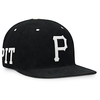 Men's Nike  Black Pittsburgh Pirates Pro Corduroy Structured Snapback Hat