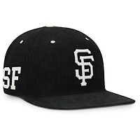 Men's Nike  Black San Francisco Giants Pro Corduroy Structured Snapback Hat