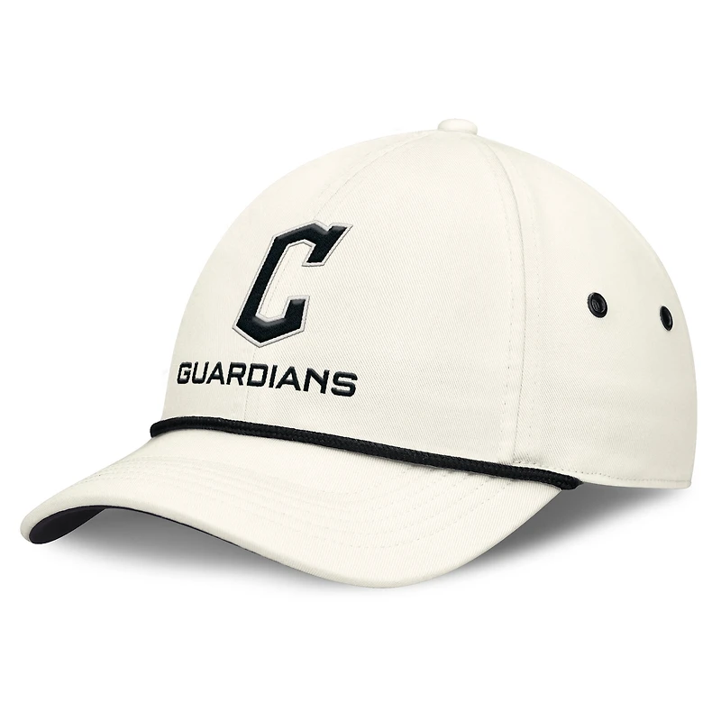 Men's Nike  Stone Cleveland Guardians Club Adjustable Hat