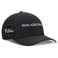 Men's Nike  Black Philadelphia Phillies Rise Performance Adjustable Hat