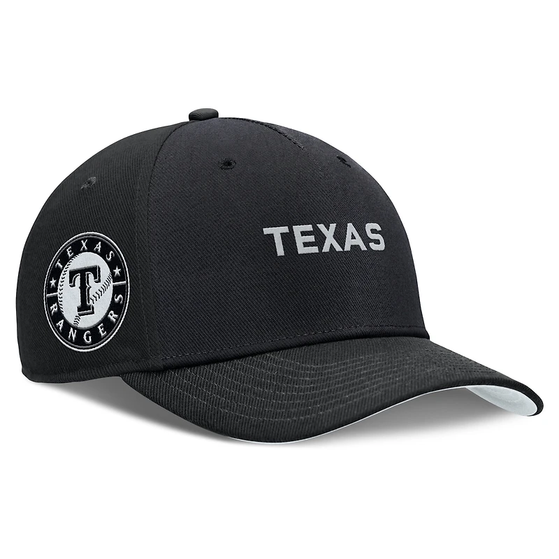 Men's Nike Black Texas Rangers Rise Performance Adjustable Hat