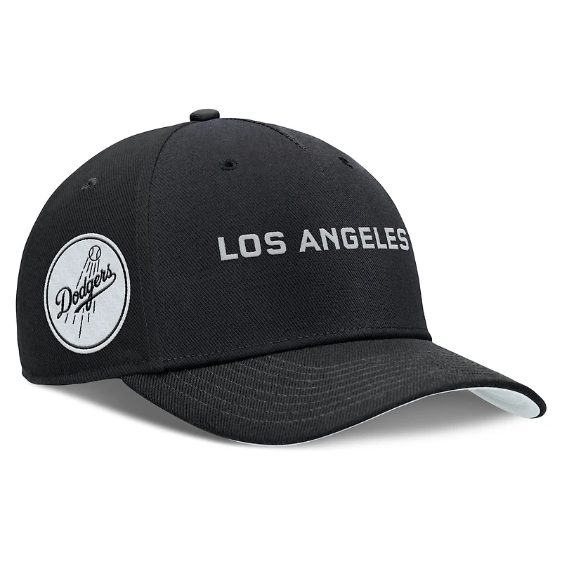Men's Nike  Black Los Angeles Dodgers Rise Performance Adjustable Hat