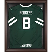New York Jets Brown Framed Logo Jersey Display Case