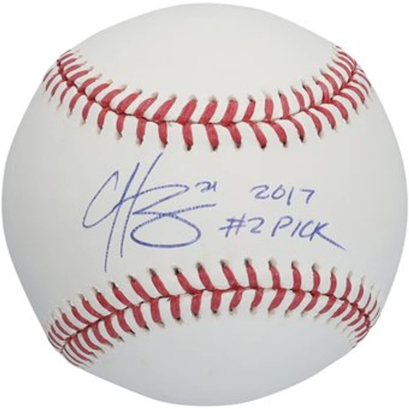 Hunter Greene Cincinnati Reds Autographed Baseball with "2017 #2 Pick" Inscription