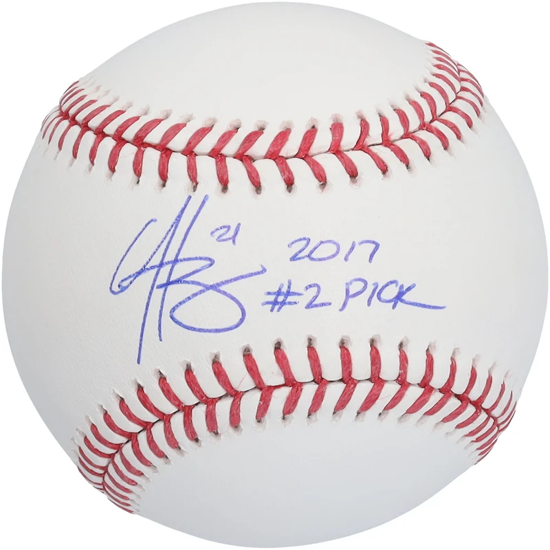 Hunter Greene Cincinnati Reds Autographed Baseball with "2017 #2 Pick" Inscription