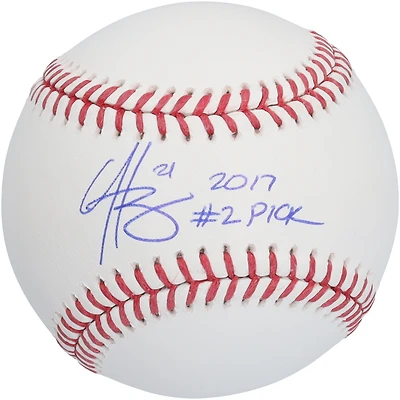 Hunter Greene Cincinnati Reds Autographed Baseball with "2017 #2 Pick" Inscription