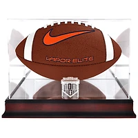 Illinois Fighting Illini 100th Anniversary Mahogany Football Display Case